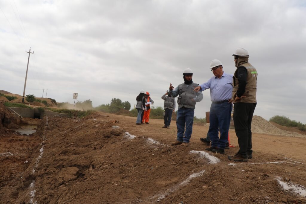 PECHP supervisa los primeros trabajos de la obra de revestimiento y ampliación del canal Miguel Checa en los tramos 6 y 7