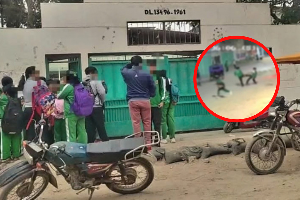 Estudiantes protagonizan pelea en exteriores de colegio de La Unión